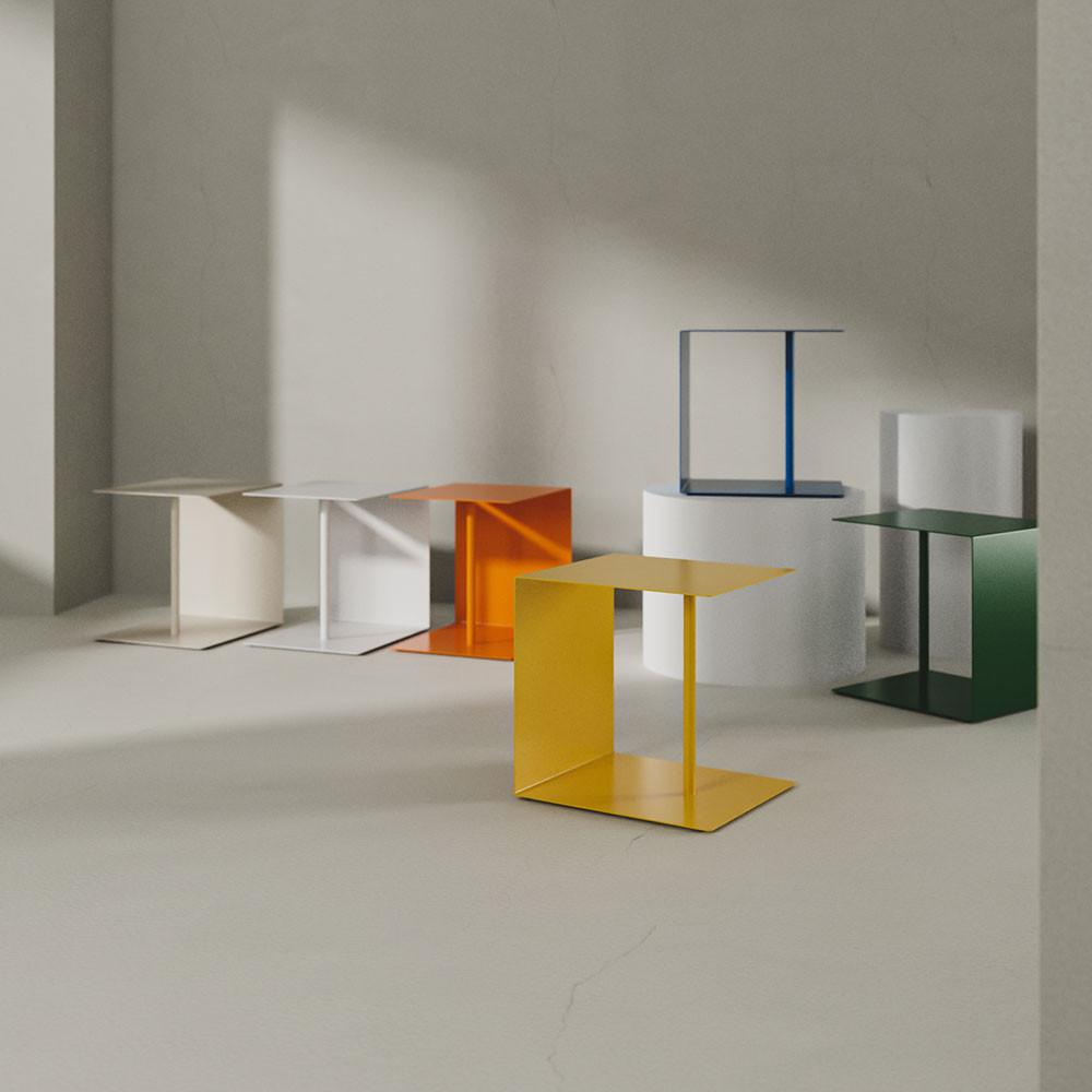 플레이트 스틸 사이드 보조 선반 협탁 카페 탁자 협탁 침대 철제 간이 소파 테이블