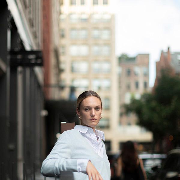 2 Way Sweater in Cashmere and Wool_Light Blue