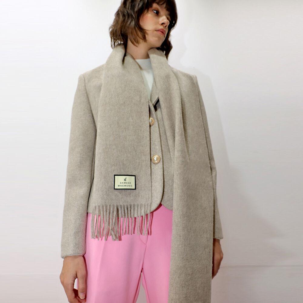 울100 베이지 머플러 _ Wool 100 Beige Muffler