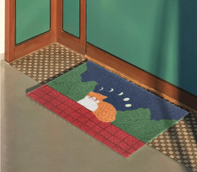 고양이 현관매트 코일매트 발매트