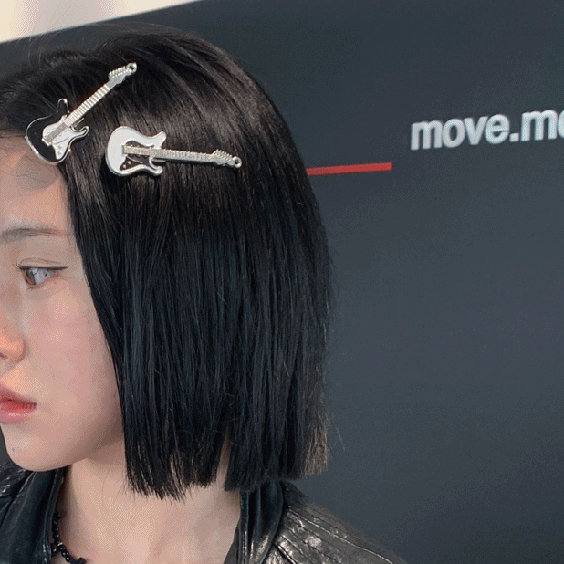 [1+1] 일렉트로 메탈 기타 포인트 헤어핀 4color