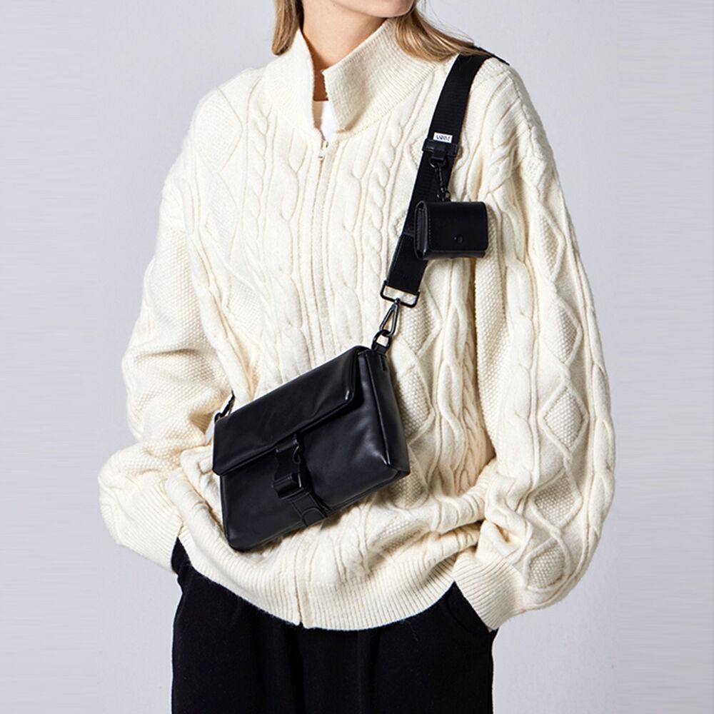 소프트 비건레더 버클 미니크로스백 Soft Vegan Leather Buckle Mini Cross Bag