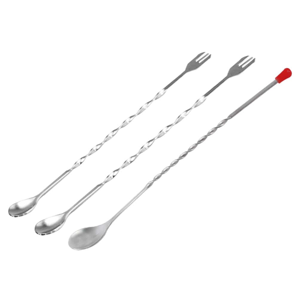 칵테일 스테인레스 롱 바스푼 3종 모음