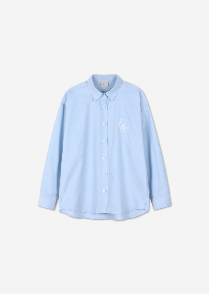 L&R Logo Oxford Shirt [Sky blue]