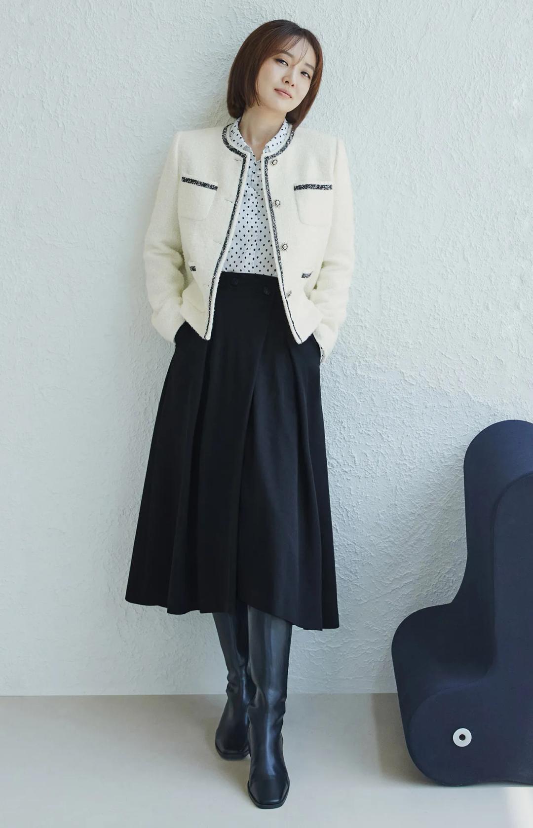 솔레 A라인 데님 스커트 (김소영 착용)