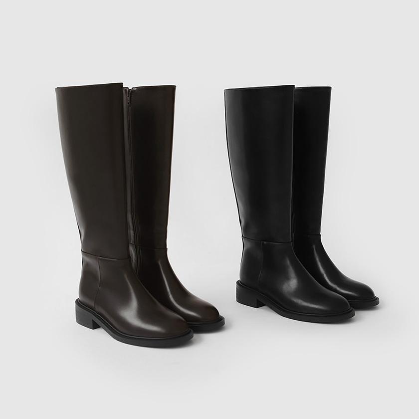 보미르 라운드 롱부츠 (4cm)