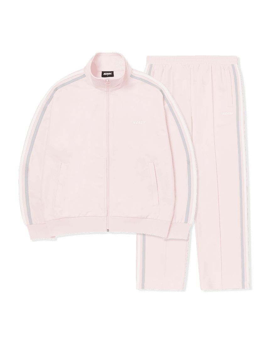 NY 바이컬러 트랙 세트 핑크