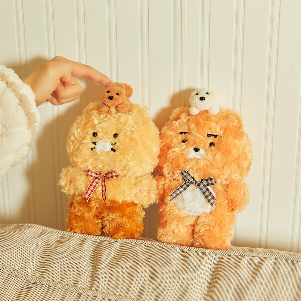 캐빈인더포레스트 플랫퍼 인형_라이언/춘식이