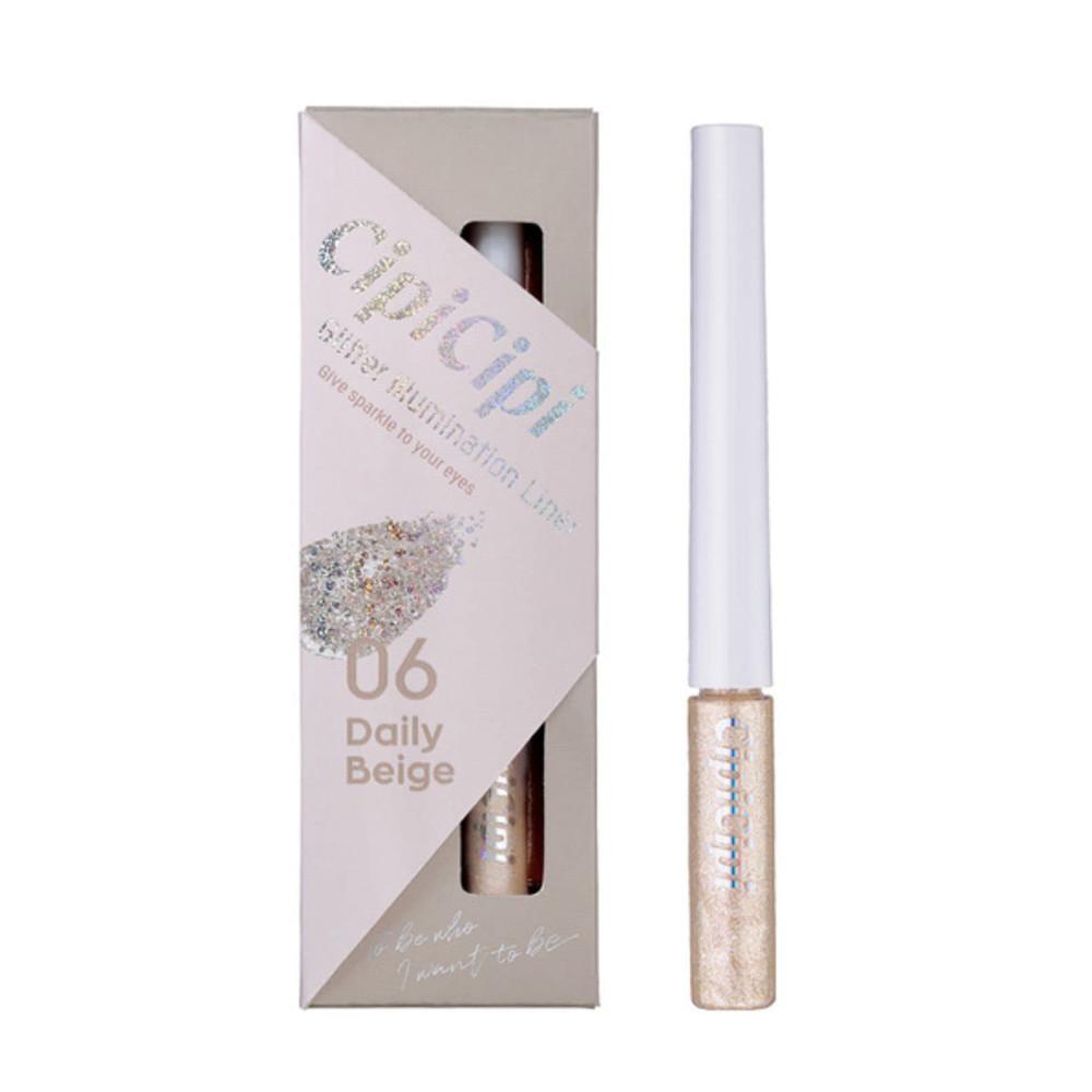 CipiCipi 시피시피 글리터 일루미네이션 라이너 R 06 데일리 베이지 3g