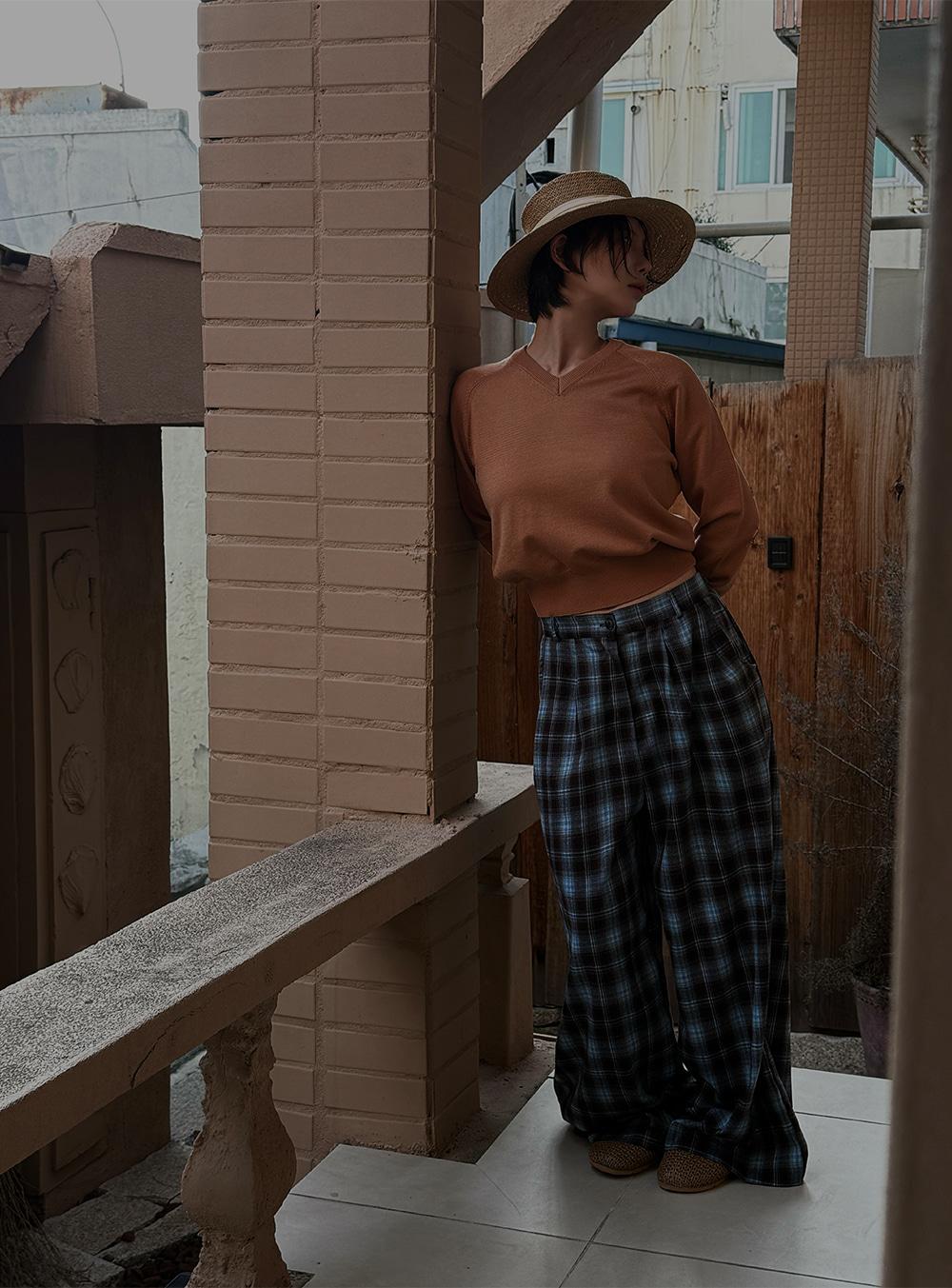 워셔블브이넥니트(14color)