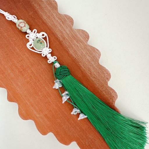 도자기 꽃구슬 한복소품 방울꽃 태슬 단지매듭 한복노리개