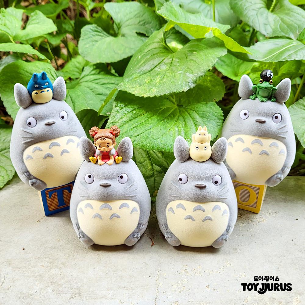 지브리 한정판 토토로 가챠 4종 랜덤 피규어