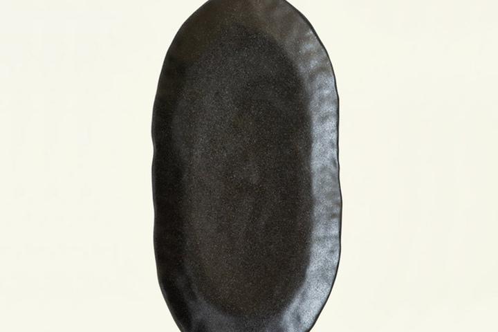 헤리티지(너울) 블랙 생선접시