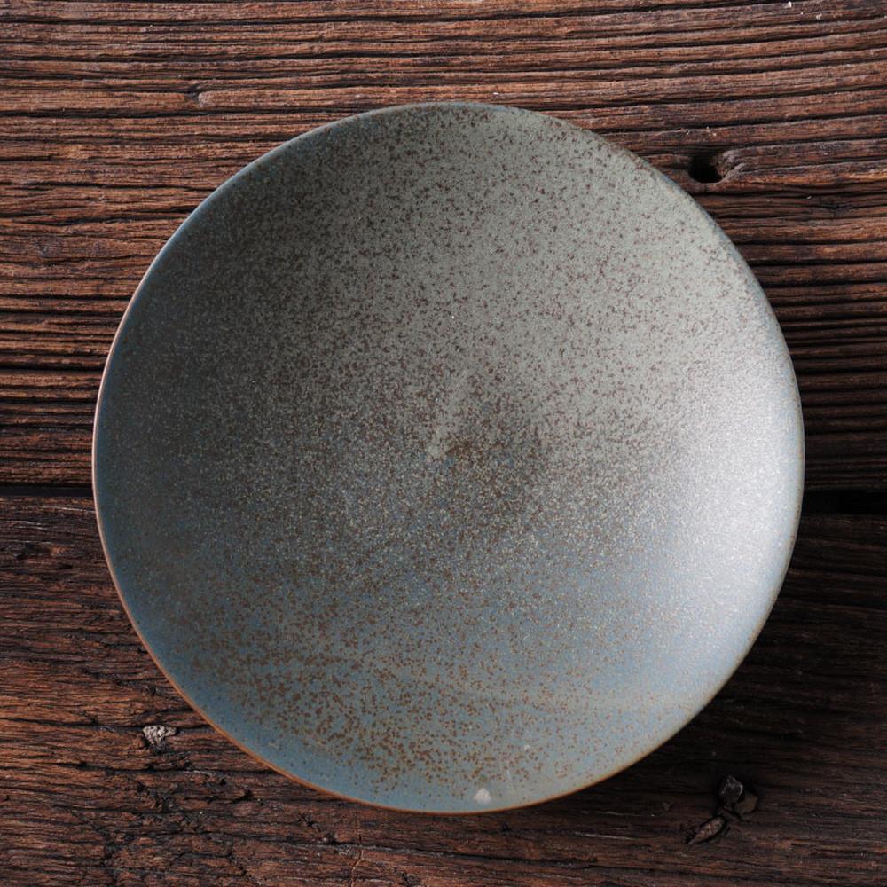 심플한 북유럽 빈티지 레트로 스타일 도자기 샐러드 볼 접시 원형 라운드 과일 디저트 그릇