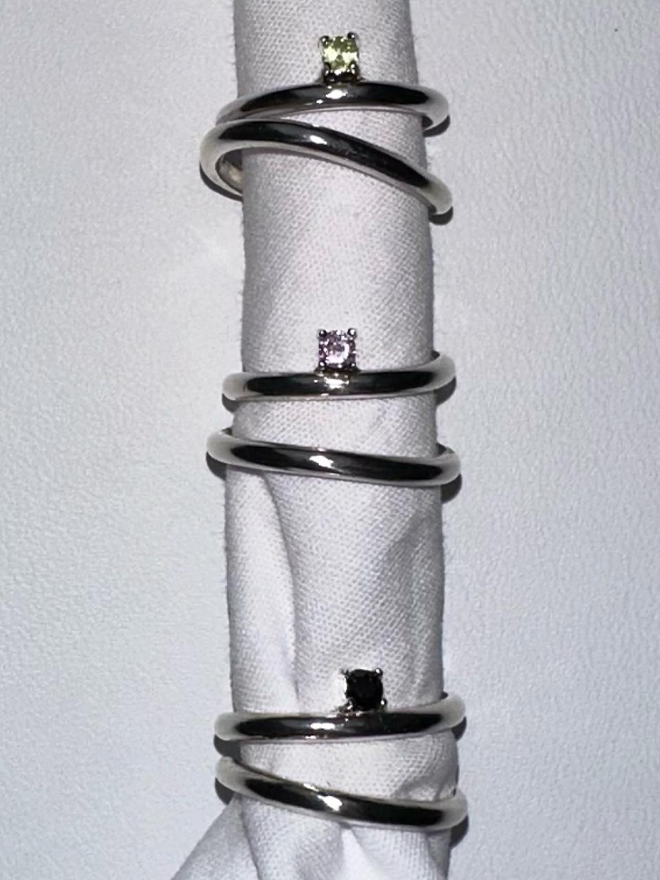 Twin stone ring