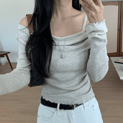 오브던 *주문폭주* 로맨스 오프숄더 니트