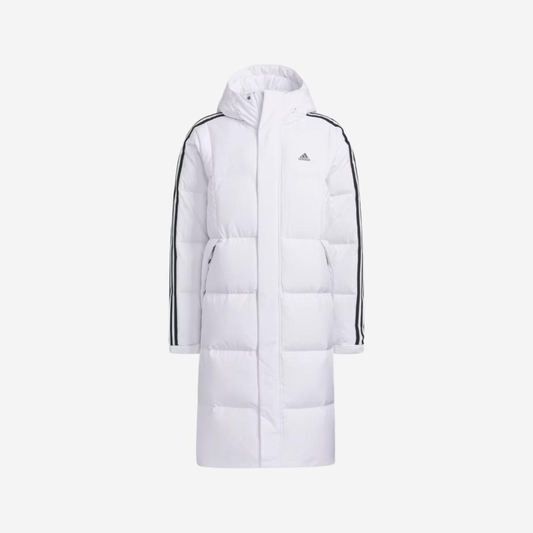 Adidas 3S Long Down Jacket White - KR sizing