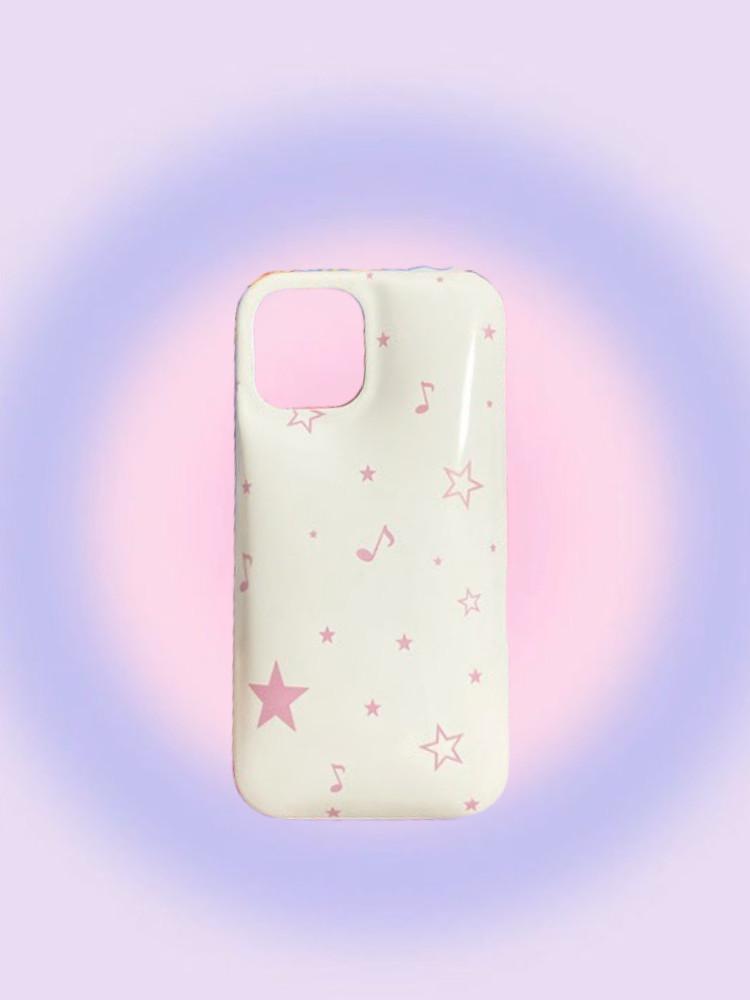 수심 White Star Case 아이폰 스타 케이스 별 심플 y2k 패딩 하드 유니크