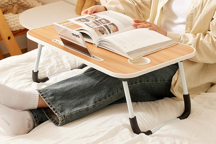 로바 베드 접이식 테이블 침대 옆 사이드 테이블 바른자세 독서대 노트북 좌식 책상