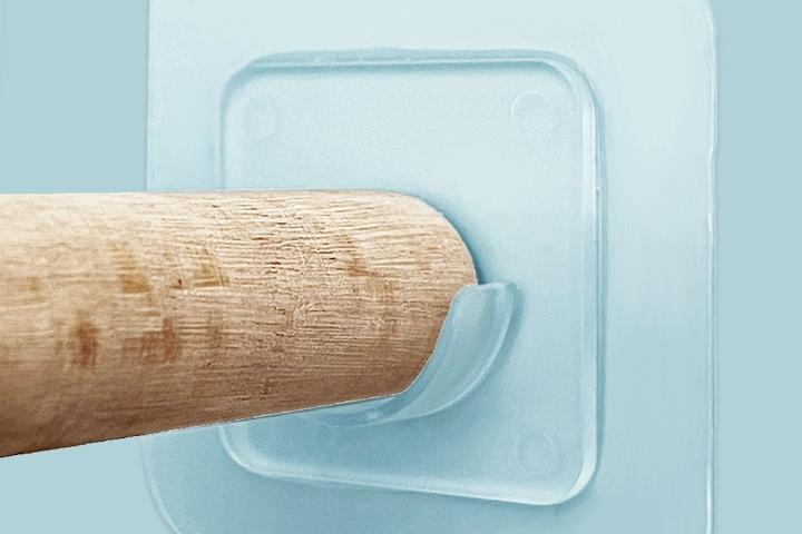 못없이 압축봉 커튼봉 고정 홀더 브라켓 2개입