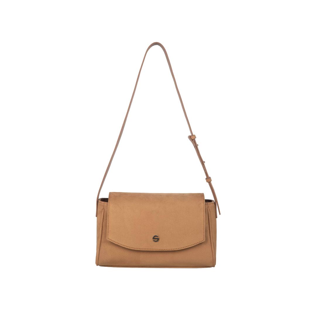 [리퍼브 상품] Capture bag mini - suede camel