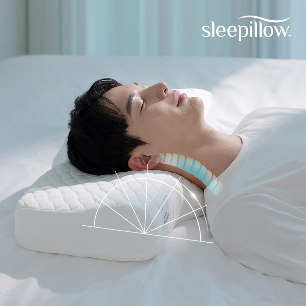 슬리필로우 목이편한 경추베개 목디스크 거북목 코골이 옆으로자는 깊은잠 메모리폼 배게