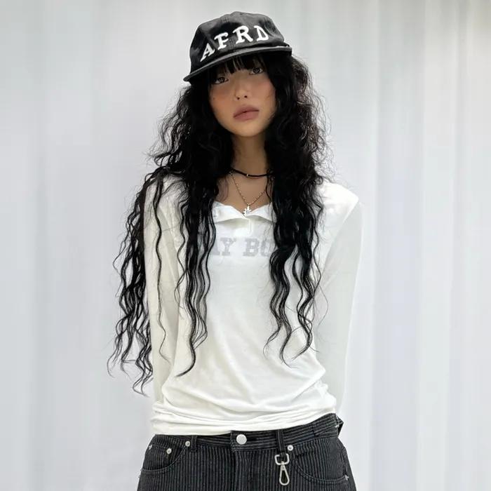 Classic Henly Neck Top - Ivory