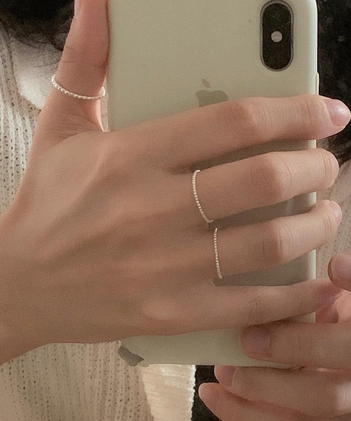 (silver925) 도트 볼 실반지 *2color