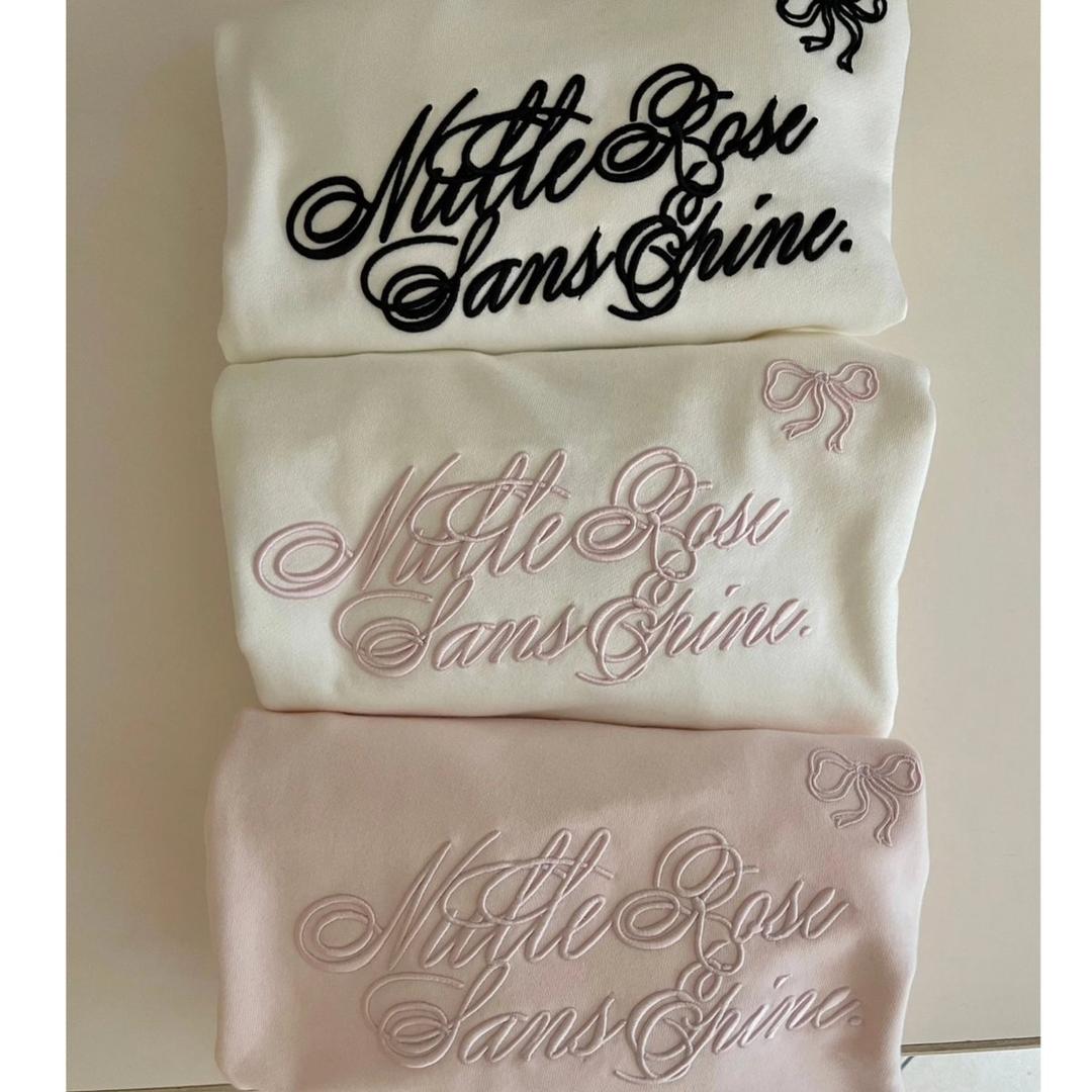 ribbon Nulle rose sans épine sweat （3color）