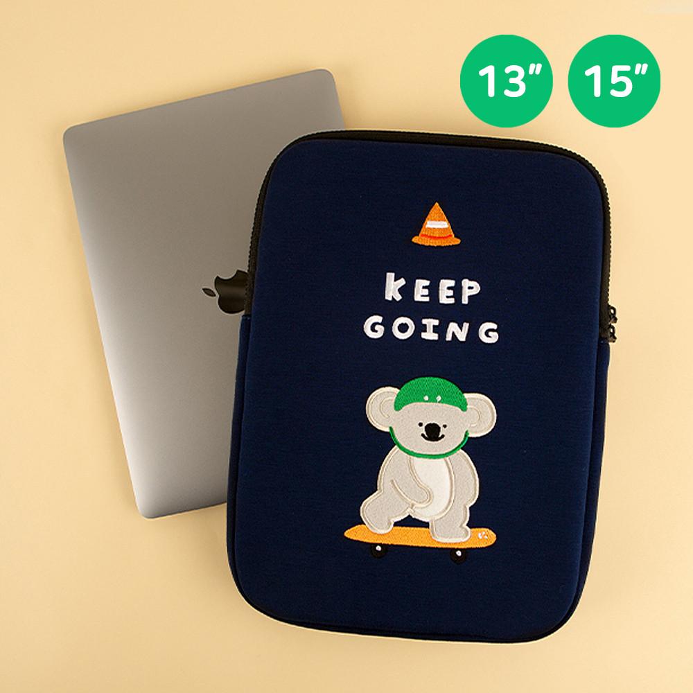 킵고잉 노트북파우치 13인치 15인치 / 귀여운 캐릭터 LG그램 맥북에어 맥북프로 14인치