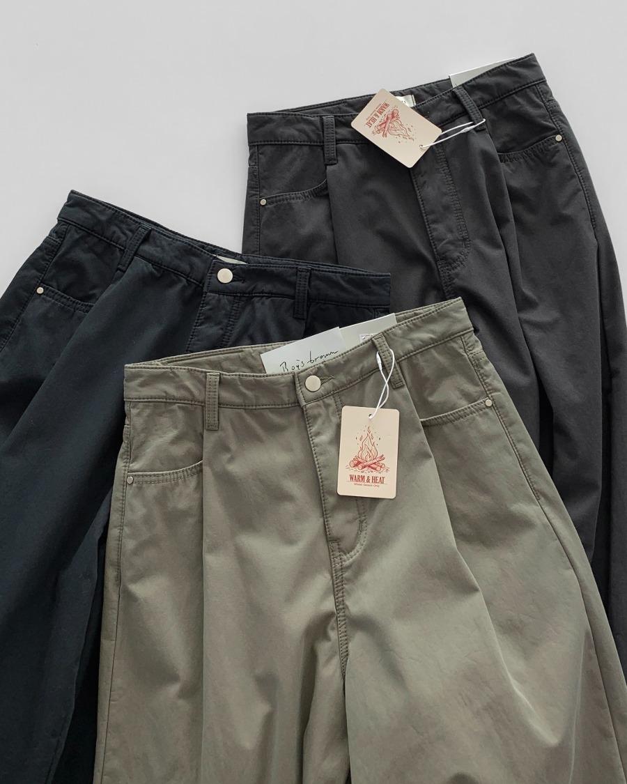 핀턱 기모 윈터 팬츠