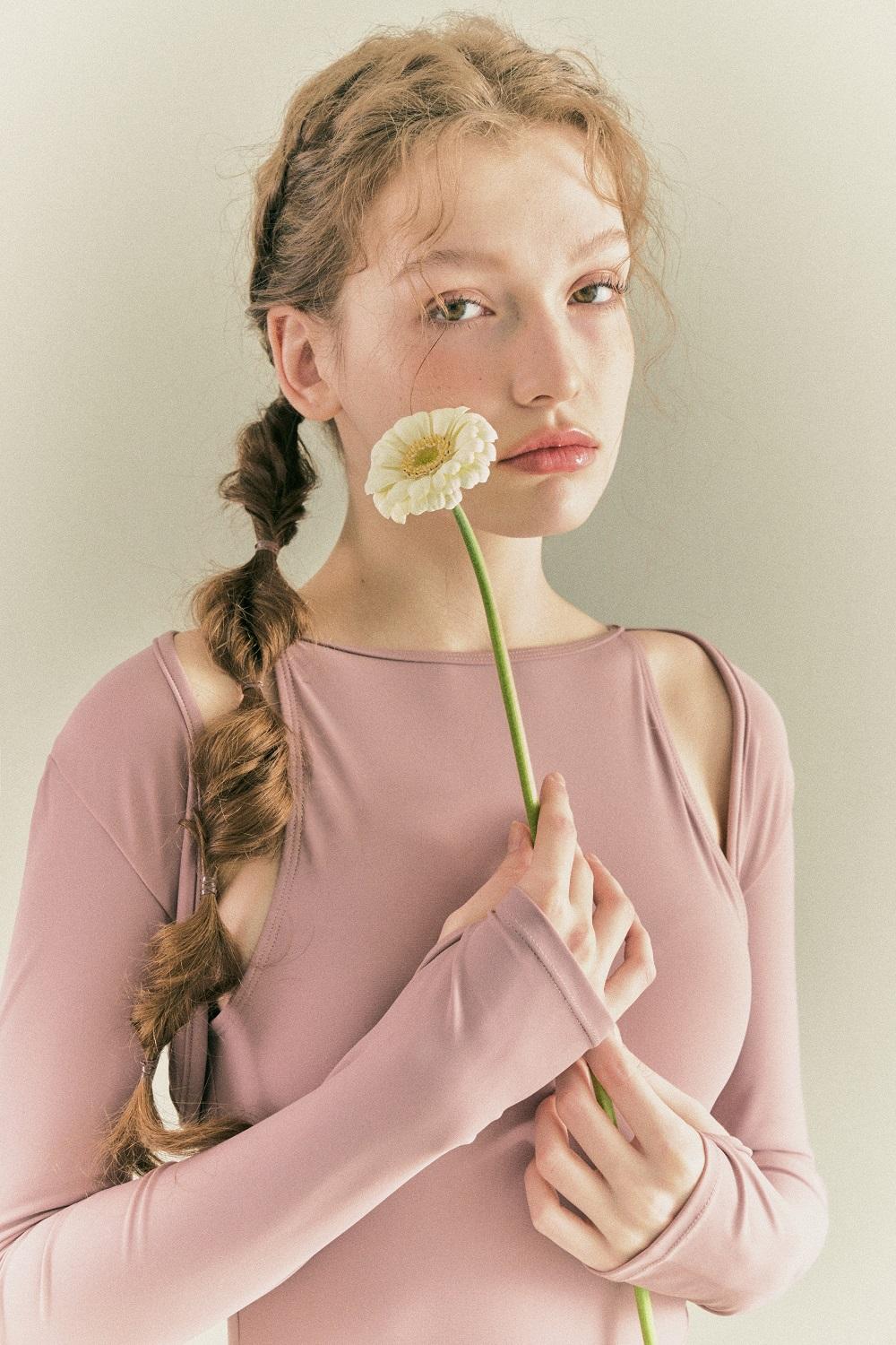 LEOTARD BOLERO CARDIGAN_Mauve Pink