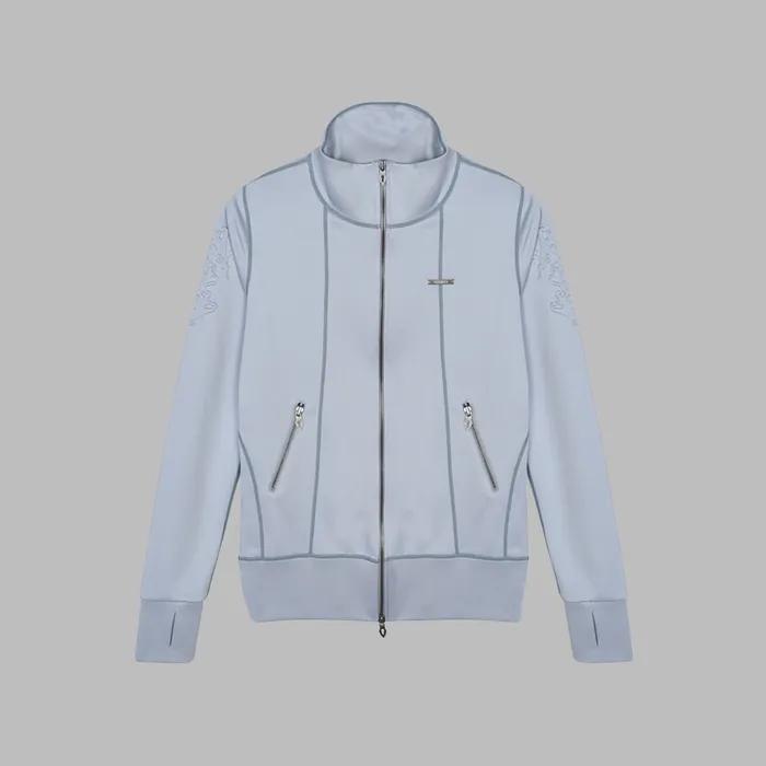 LOGO PATCH ZIP-UP GRAY