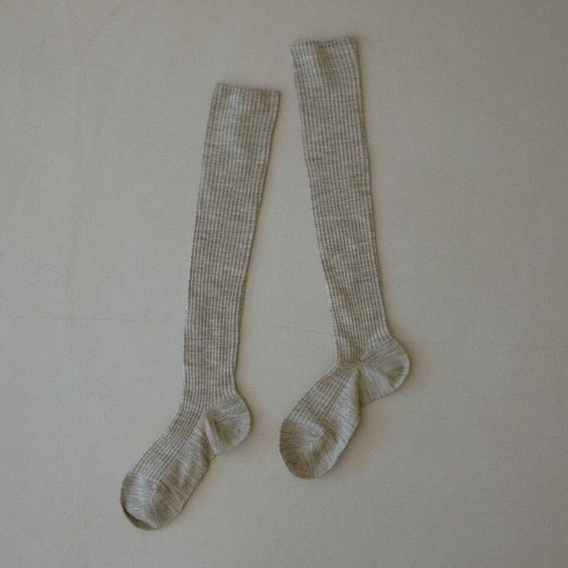 wool knee socks (4colors)