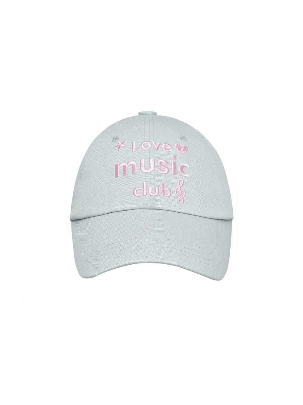 Love music club ball cap - Gray (러브 뮤직 클럽 볼캡 그레이)