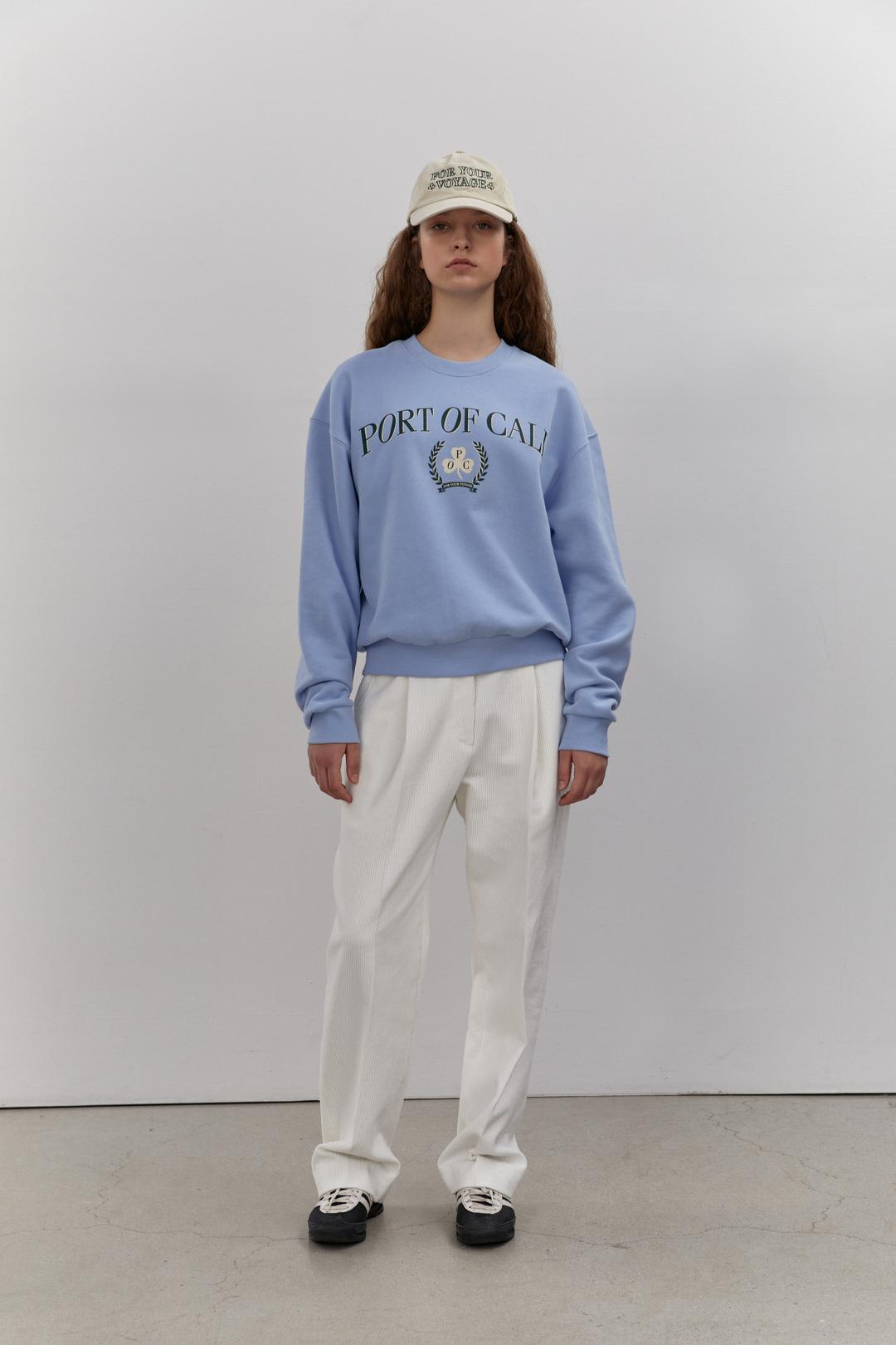 Diana heavy sweatshirts_light blue[기모]