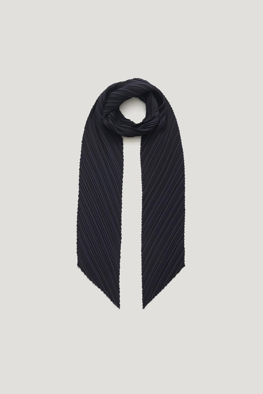 PLEATS SCARF_DARK NAVY / ₩58,000