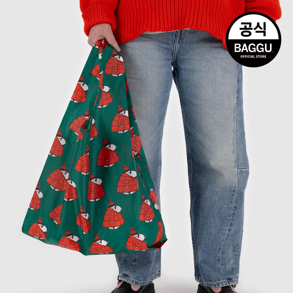 바쿠 스탠다드 백 리유저블 귀여운 가방 푸퍼 스누피 레드