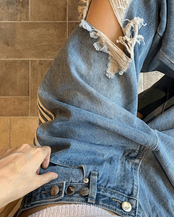 [2way]하입 스트링 빈티지 데님 팬츠(2color)