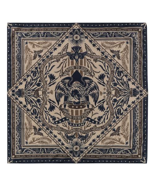 Western Eagle Printed Scarf (Beige)