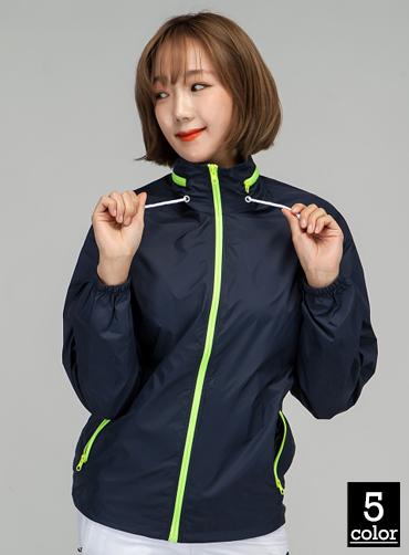 지퍼배색 바람막이 KA183