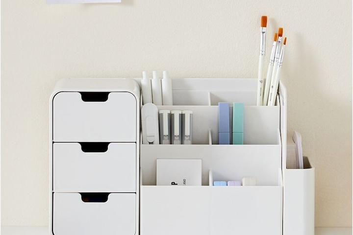 나누미 책상 수납 펜 색연필 필기구 연필꽂이(서랍 연필꽂이 분리형)