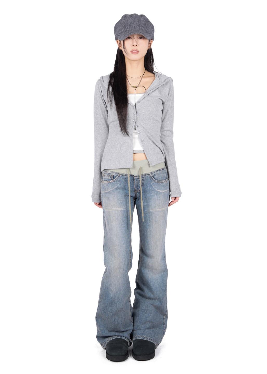 릿킴 DUAL WAIST FLARE JEANS*2주 소요*