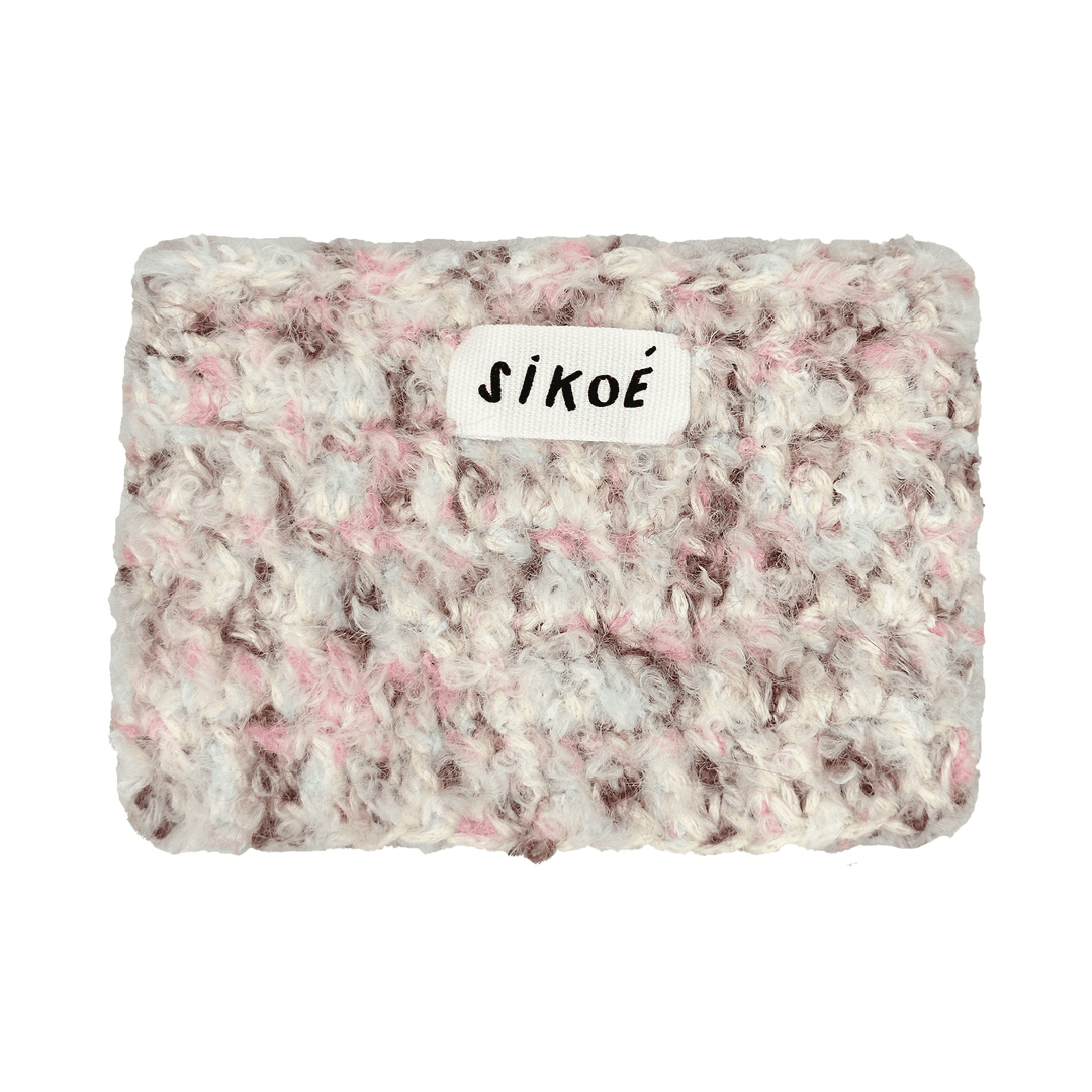 Little Fluffy wallet_ Pink Brown