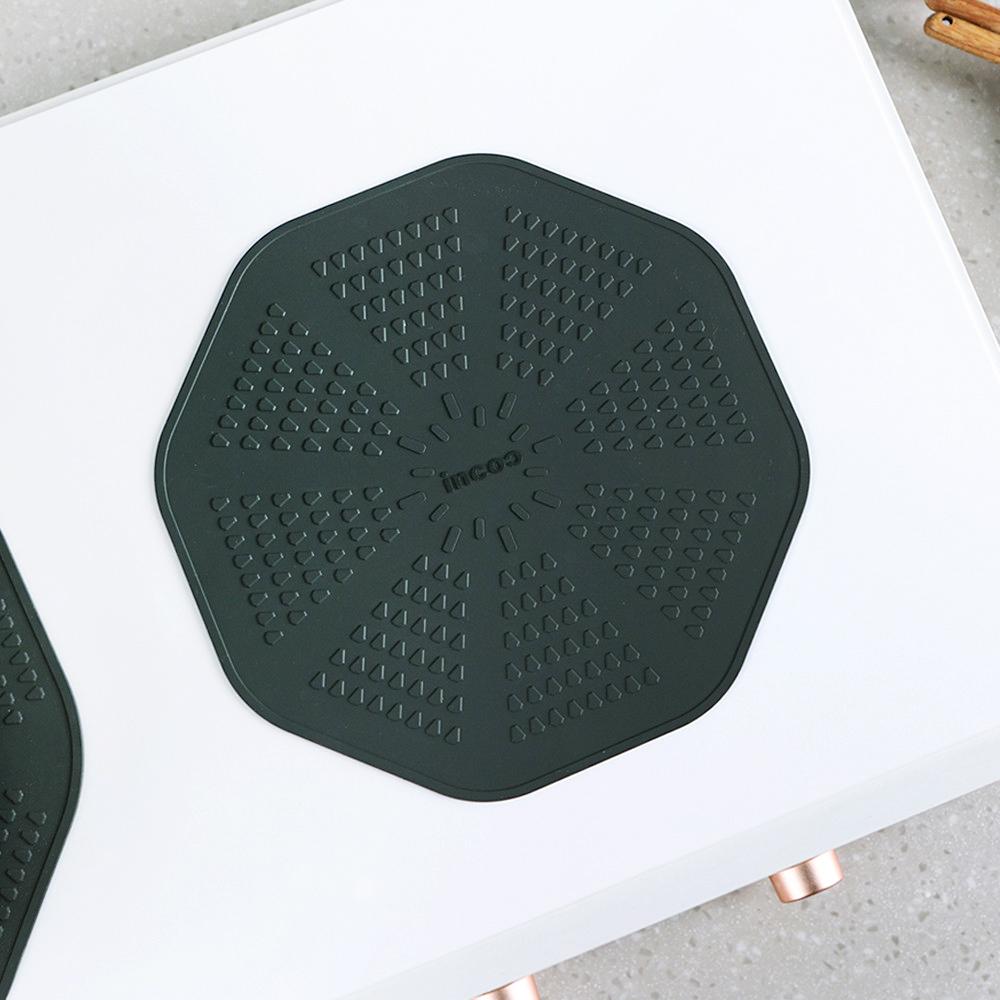 인콕 인덕션 보호 매트 카키블랙