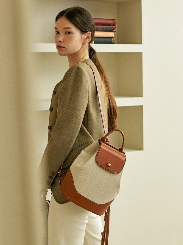 Manon bag_Brick Canvas