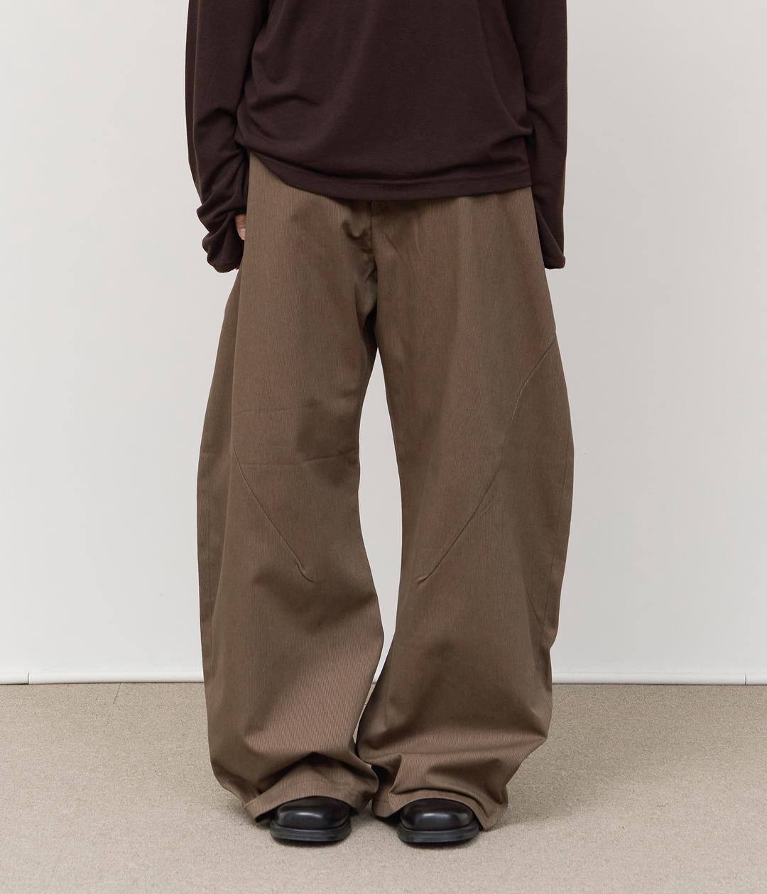 Beams Dart Curved Pants (4color)