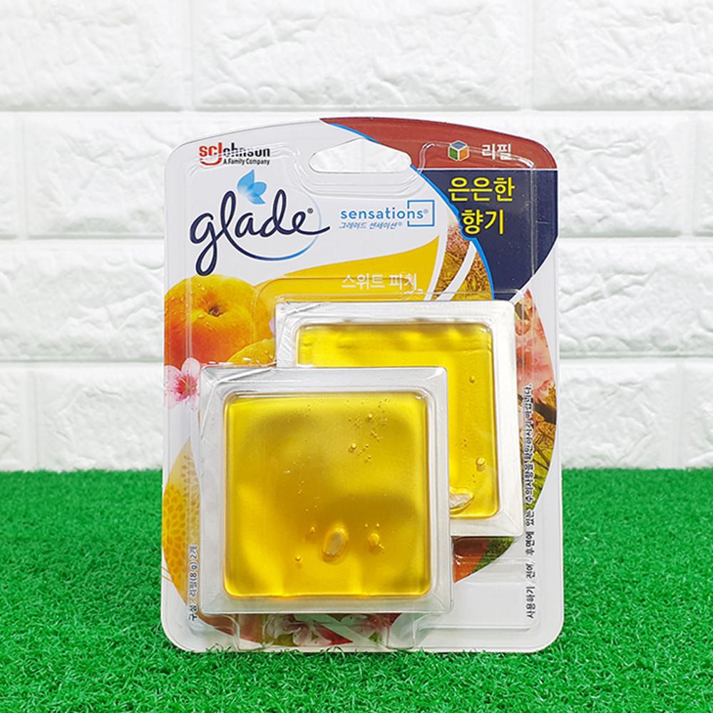 LG SC존슨 그레이드 센세이션 방향제 스위트 피치 리필 8g 2개