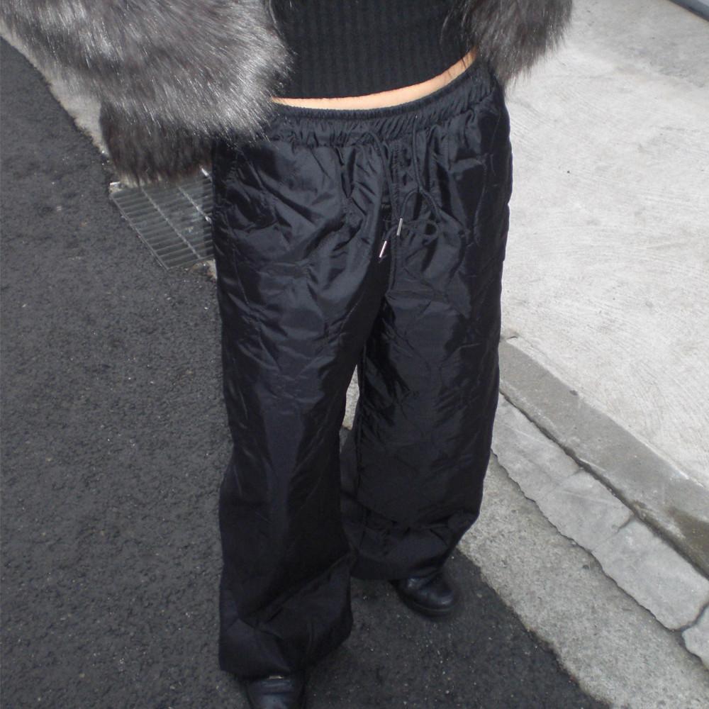 퀼티드 패딩 팬츠