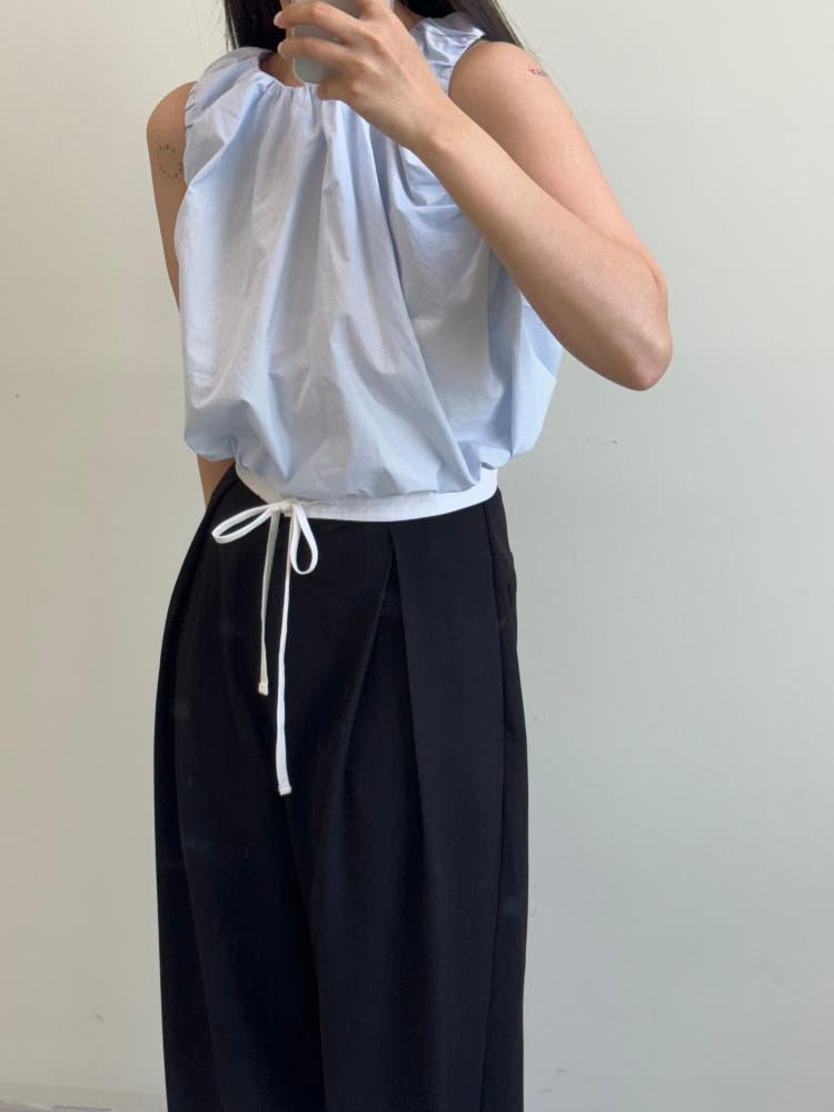 샤링 나시 블라우스 3color